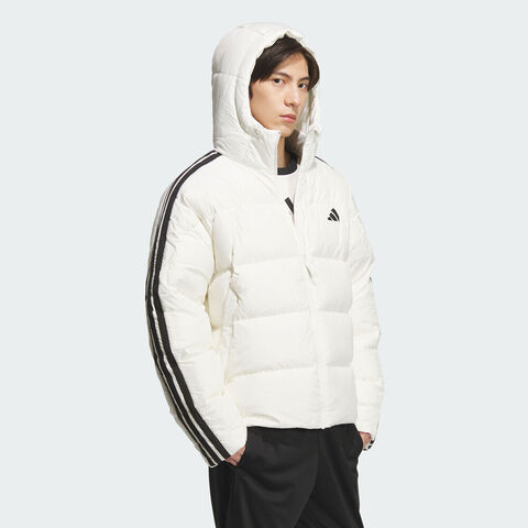 adidas阿迪达斯2025男子3S PUFF D JKT厚羽绒服-短KC2494