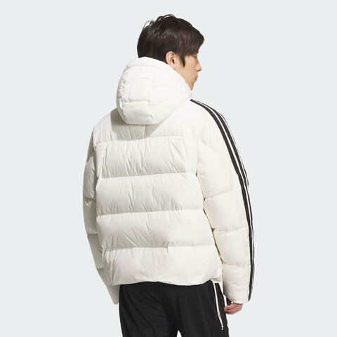 adidas阿迪达斯2025男子3S PUFF D JKT厚羽绒服-短KC2494