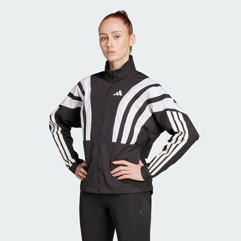 adidas阿迪达斯2025女子ADIZERO A JKT W梭织无帽外套HZ3696