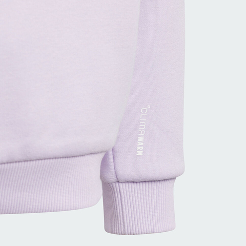 adidas阿迪达斯2025女小童LK WARM CREW针织无帽卫衣KB5129