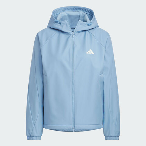 adidas阿迪达斯2025女子MS SOFTSHELL JK梭织连帽外套KC0087