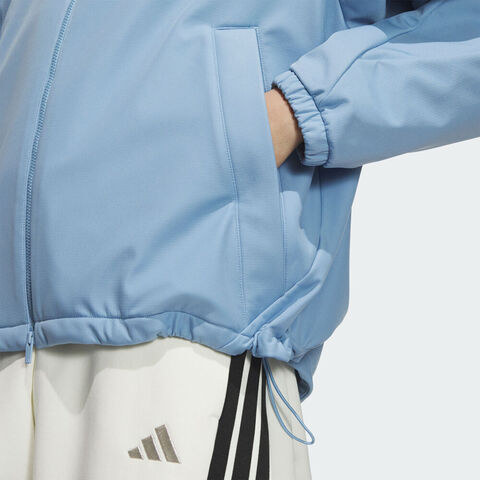 adidas阿迪达斯2025女子MS SOFTSHELL JK梭织连帽外套KC0087