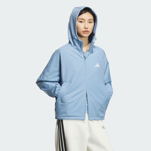adidas阿迪达斯2025女子MS SOFTSHELL JK梭织连帽外套KC0087