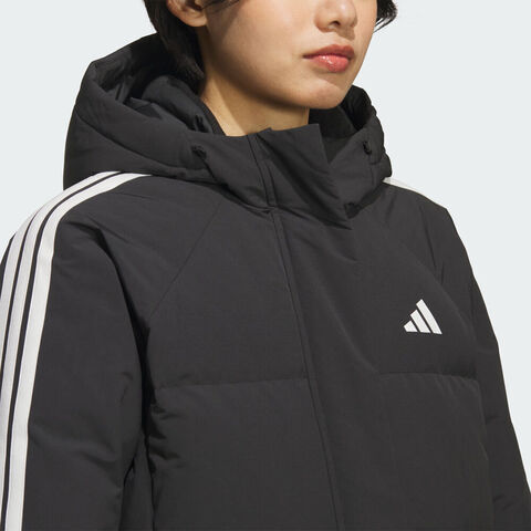 adidas阿迪达斯2025女子W 3S MID D JKT厚羽绒服-中KC2486