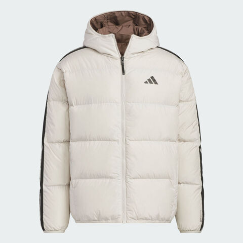 adidas阿迪达斯2025男子3S RVSB D JKT厚羽绒服-短KC2492