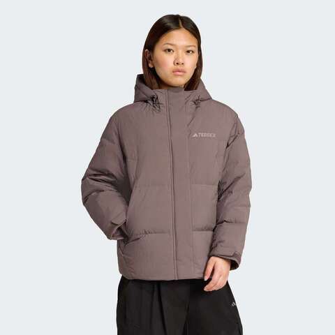 adidas阿迪达斯2025女子MT W CW GOOSE J厚羽绒服-短JV8725