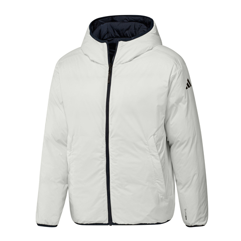 adidas阿迪达斯2025男子3S RVSB D JKT厚羽绒服-短KC2491