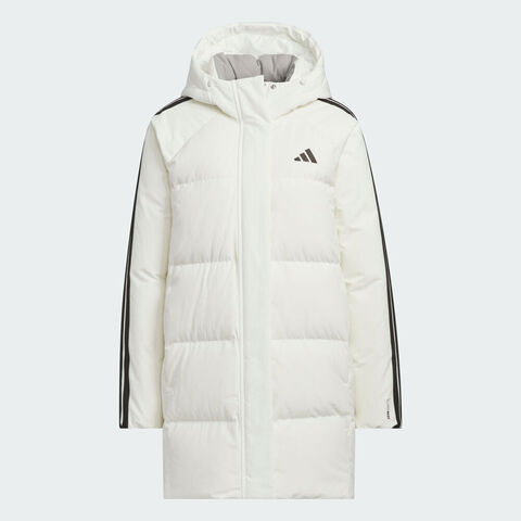 adidas阿迪达斯2025女子W 3S MID D JKT厚羽绒服-中KC2485