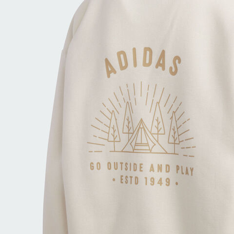 adidas阿迪达斯2025男大童JK KN CREW针织无帽卫衣KC0219