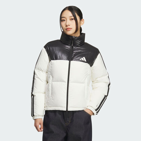 adidas阿迪达斯2025女子W 3S PUFF D J厚羽绒服-短KC2482
