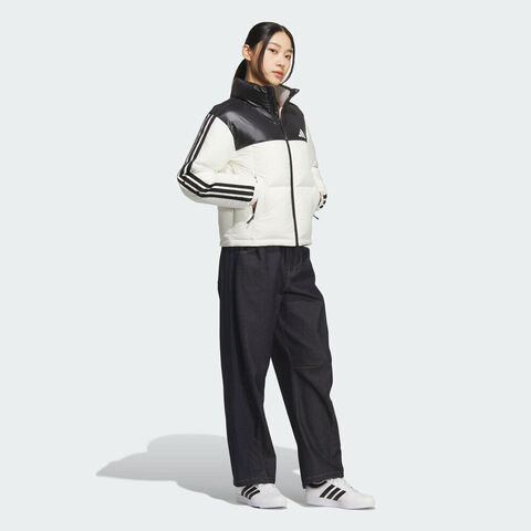 adidas阿迪达斯2025女子W 3S PUFF D J厚羽绒服-短KC2482