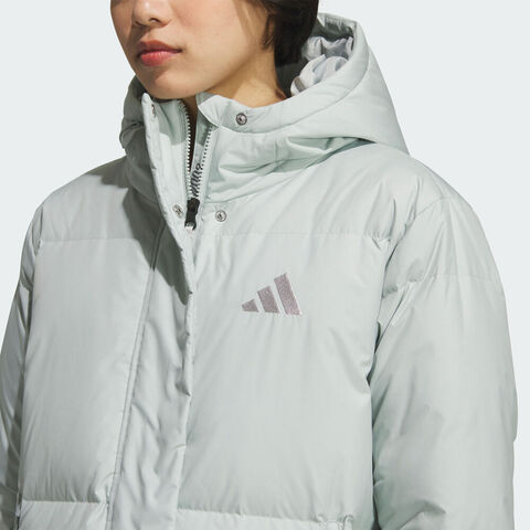 adidas阿迪达斯2025女子W PUFF L DOWN厚羽绒服-长KC5949