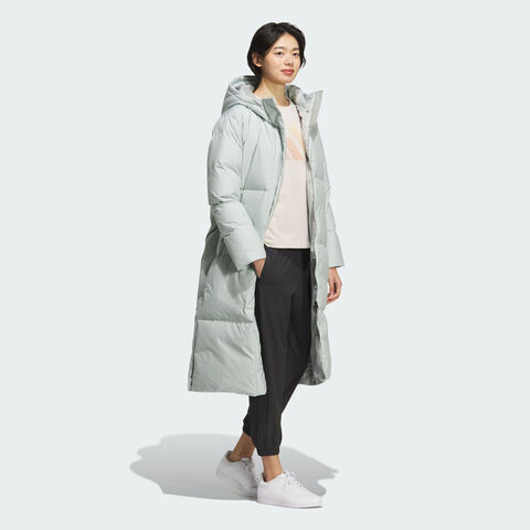 adidas阿迪达斯2025女子W PUFF L DOWN厚羽绒服-长KC5949