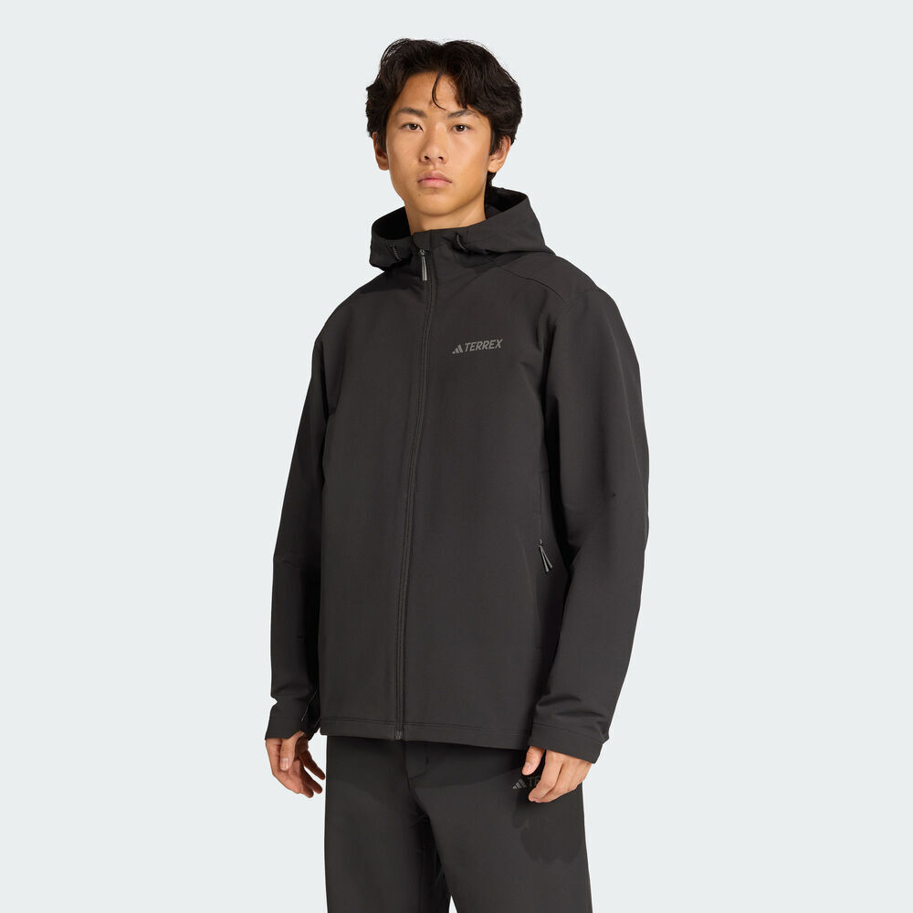 adidas阿迪达斯2025男子MT WP SFTS JKT梭织连帽外套JV6233