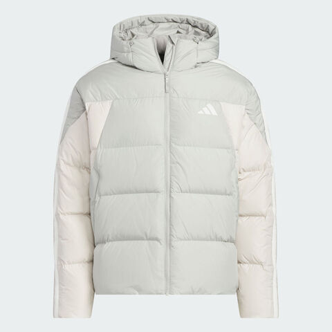 adidas阿迪达斯2025男子3S PUFF D JKT厚羽绒服-短KC2496