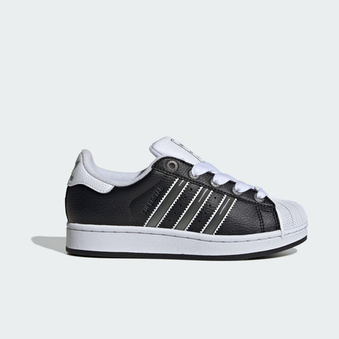 adidas阿迪达斯2025男大童SUPERSTAR II J三叶草童装JQ0314