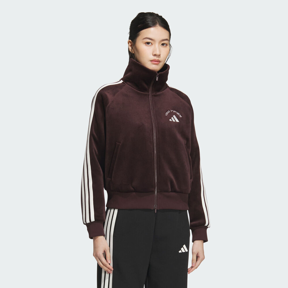 adidas阿迪达斯2025女子MS WARM JKT针织无帽外套KC0035