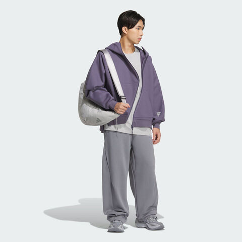 adidas阿迪达斯2025男子FUSTL M KN JKT2针织连帽外套KC0172