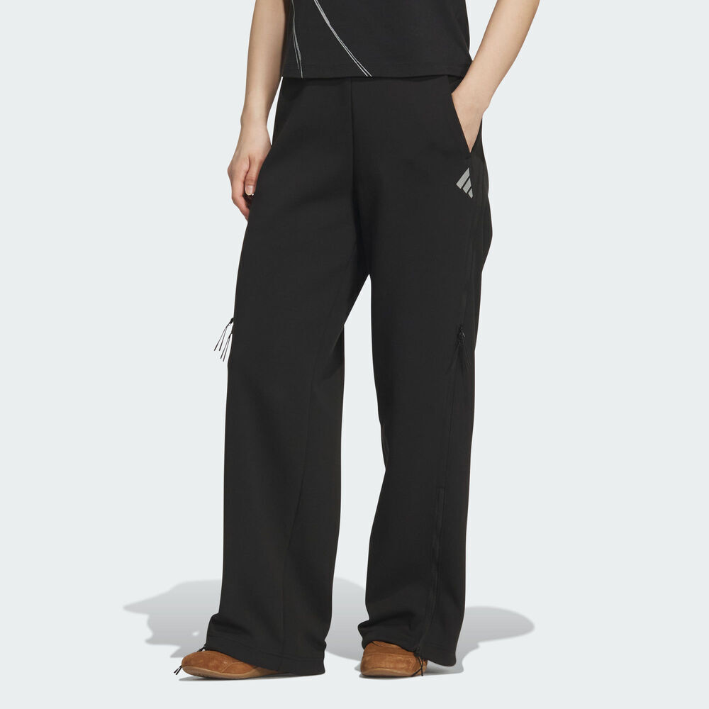 adidas阿迪达斯2025女子FUSTL W KNT PNT针织长裤KC2695