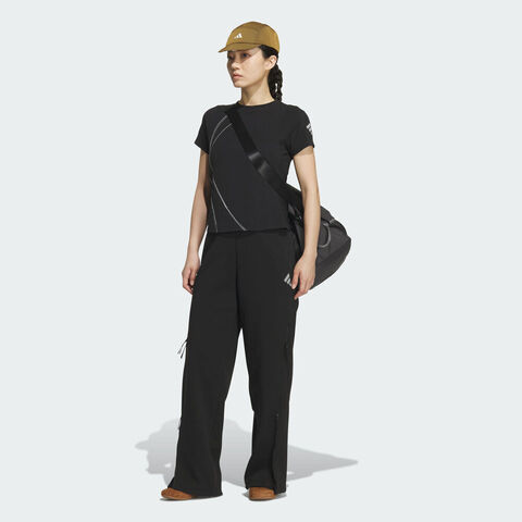 adidas阿迪达斯2025女子FUSTL W KNT PNT针织长裤KC2695