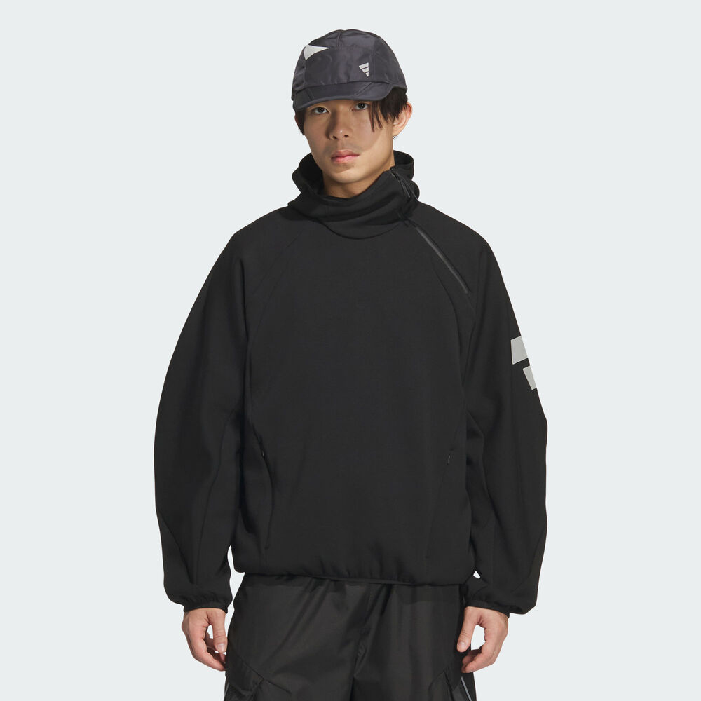 adidas阿迪达斯2025男子FOS M DK SWT HD针织连帽卫衣KS0052