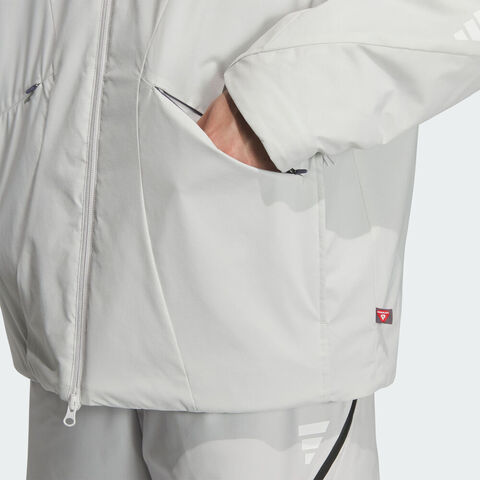 adidas阿迪达斯2025男子FUSTL M PD JKT1薄棉服KC2569