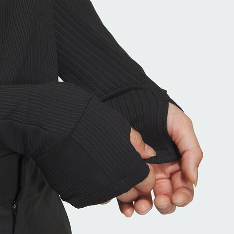 adidas阿迪达斯2025女子FOS W LS TEE针织无领长TKS0060