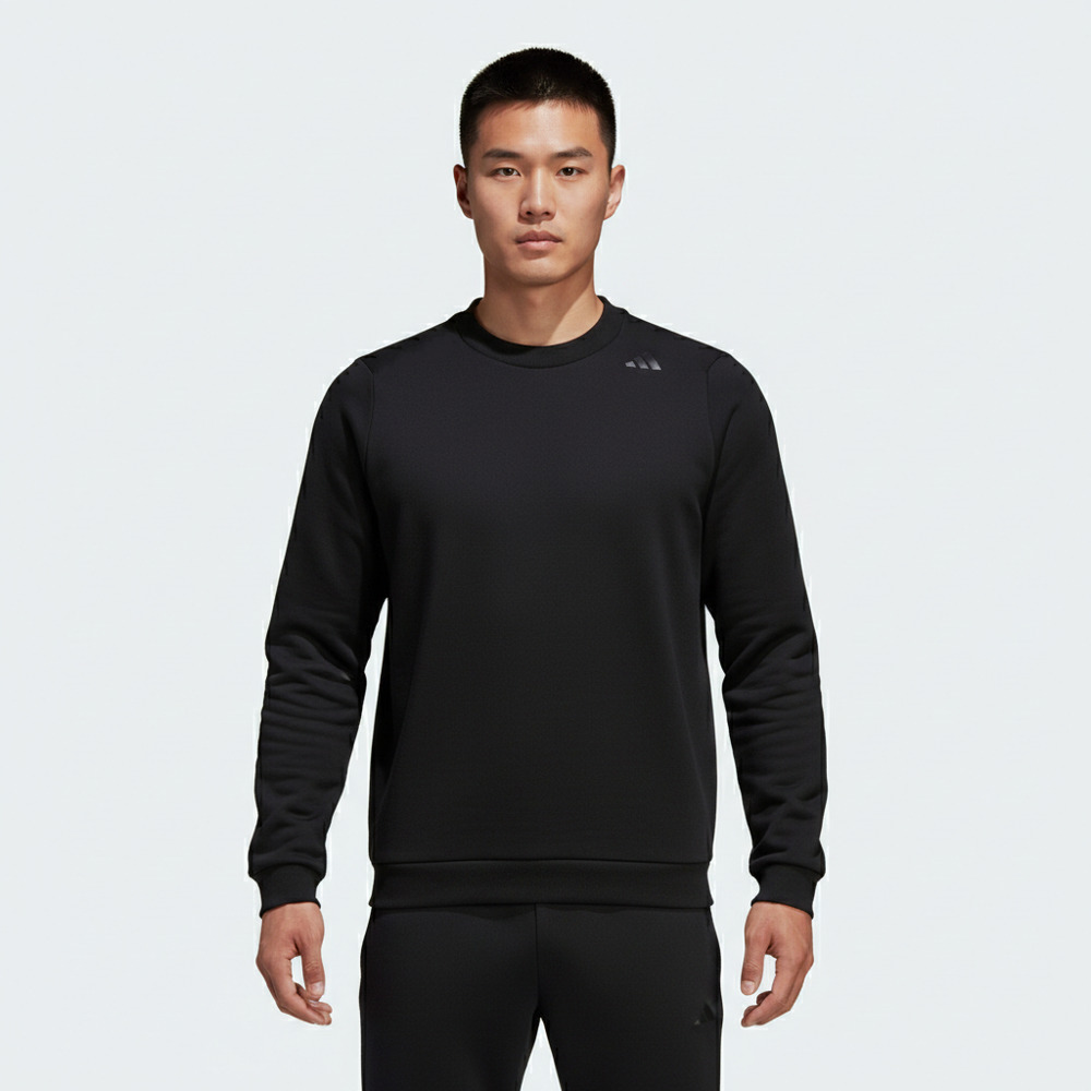 adidas阿迪达斯2025男子WUZONG ROU CREW针织无帽卫衣KC5930