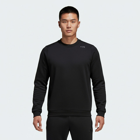 adidas阿迪达斯2025男子WUZONG ROU CREW针织无帽卫衣KC5930