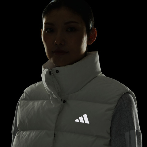 adidas阿迪达斯2025女子W HELIONIC VEST羽绒背心KQ5533