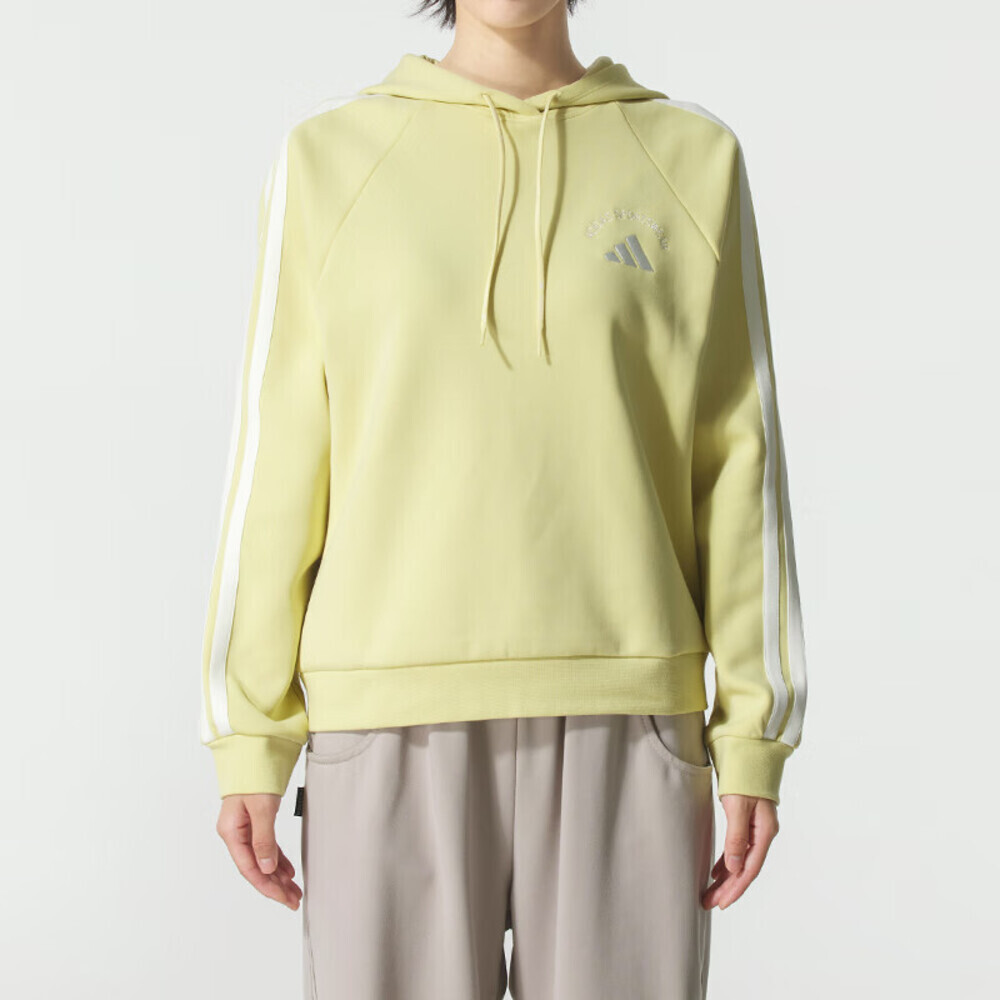 adidas阿迪达斯2025女子MS HOODY针织连帽卫衣KC0092