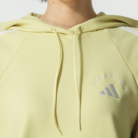 adidas阿迪达斯2025女子MS HOODY针织连帽卫衣KC0092