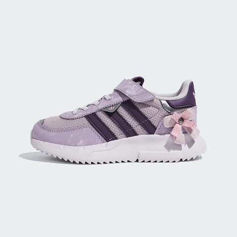 adidas阿迪达斯2025女小童RETROPY F2 CF EL C三叶草童装KJ7598