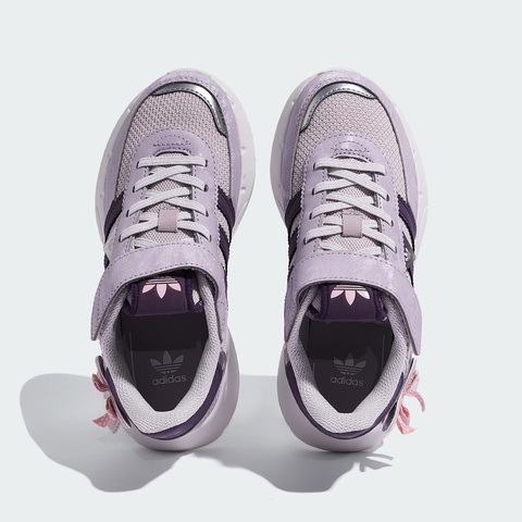 adidas阿迪达斯2025女小童RETROPY F2 CF EL C三叶草童装KJ7598