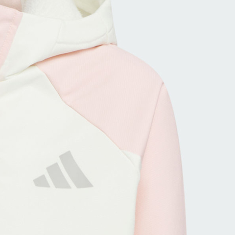 adidas阿迪达斯2025女小童LK WV JKT梭织连帽外套KS3083
