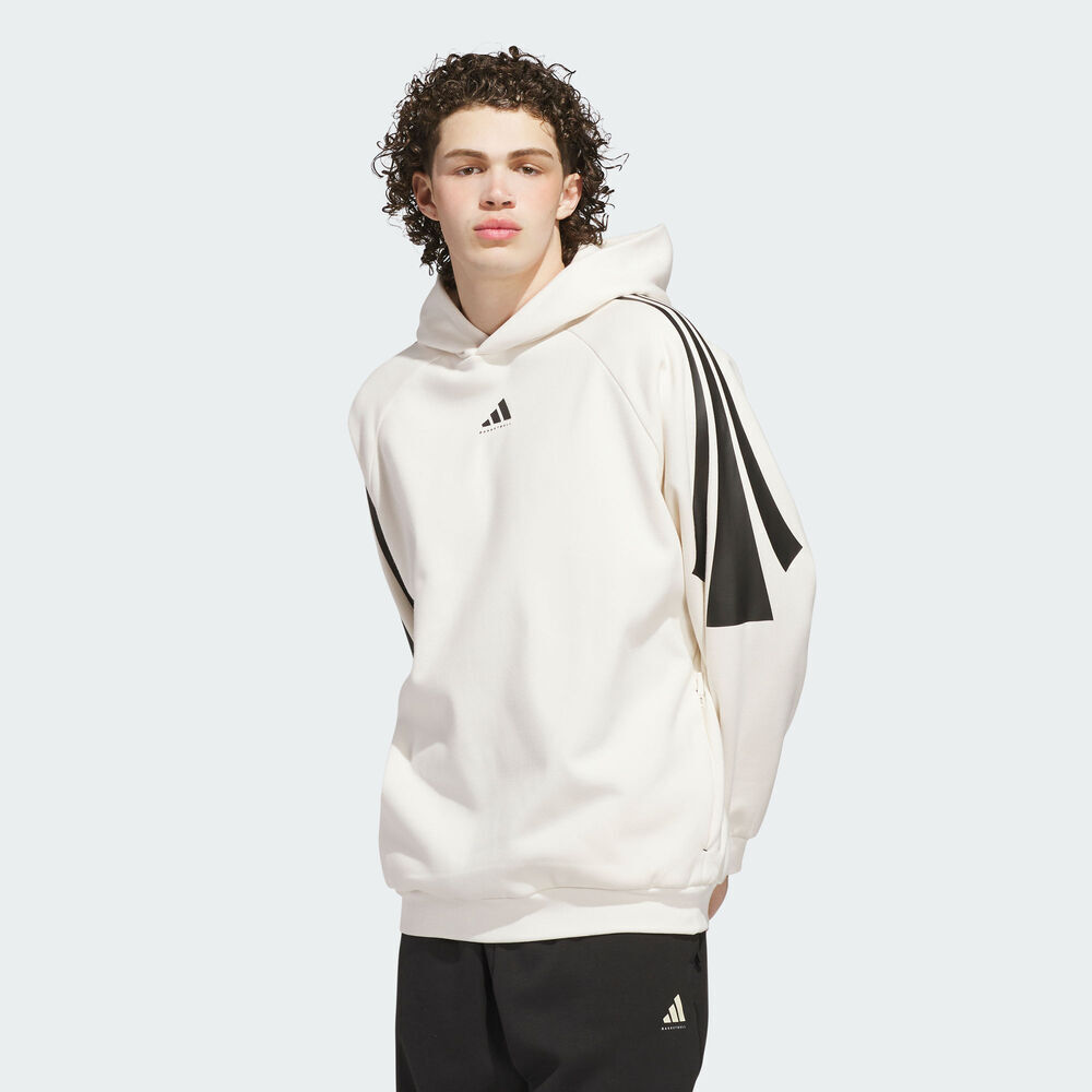 adidas阿迪达斯2025中性ADI BB 3S HOODY针织连帽卫衣JZ7930