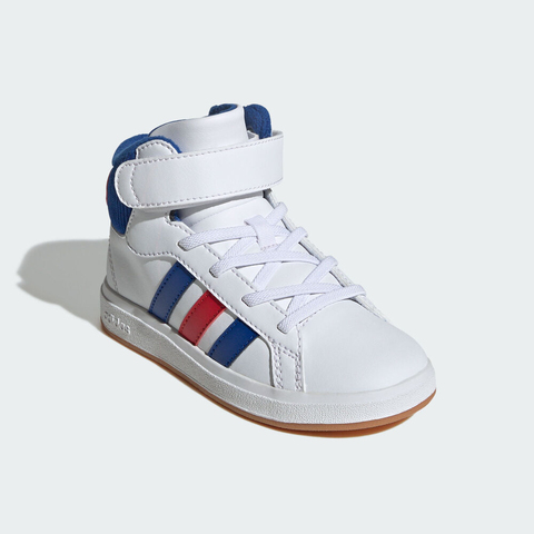 adidas阿迪达斯2025男小童GRAND COURT MID K男训童装JP8876
