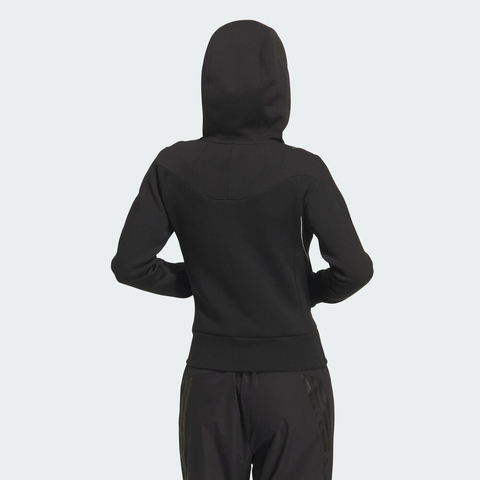 adidas阿迪达斯2025女子FUSTL W KN JKT1针织连帽外套KC2716