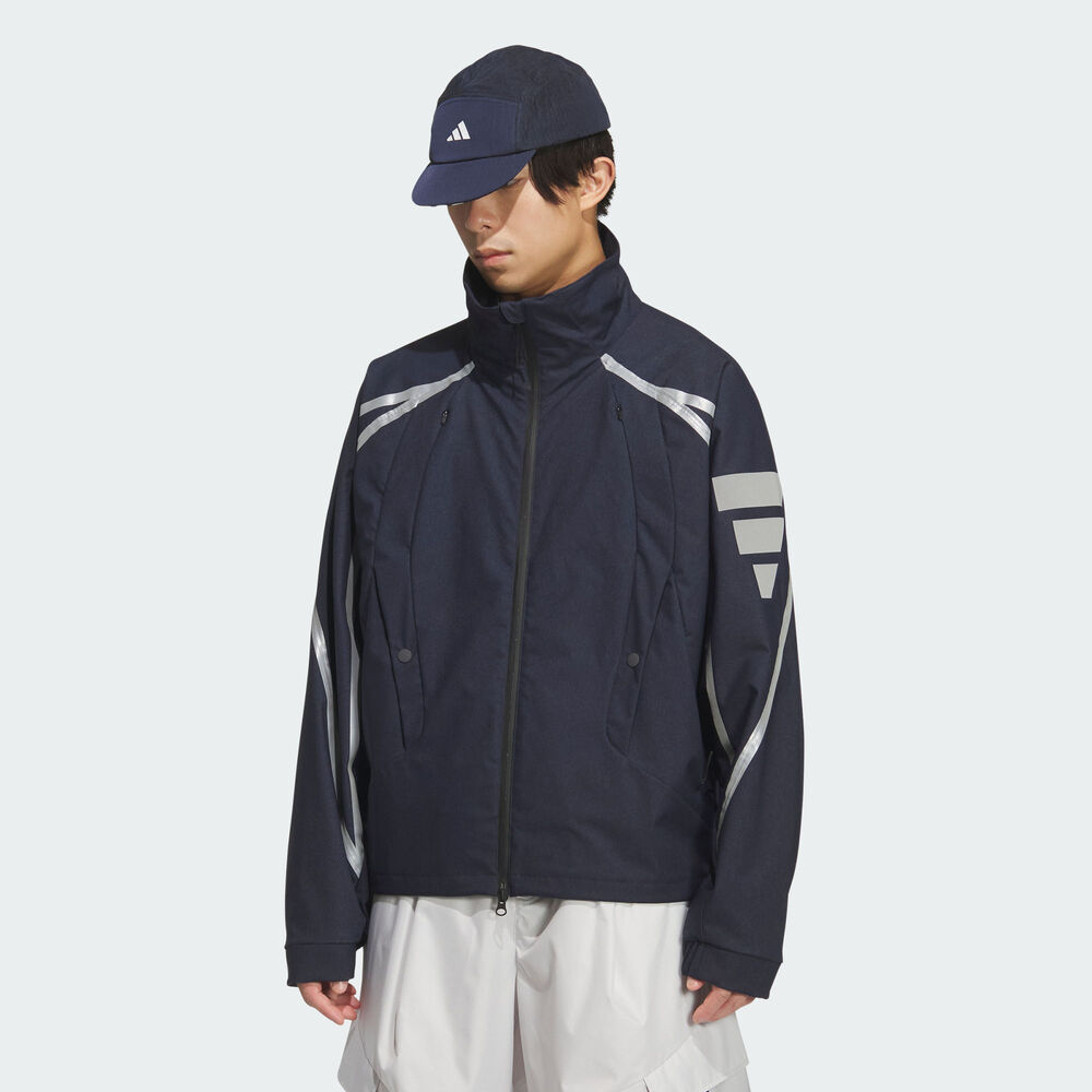 adidas阿迪达斯2025男子FOS REFL WVN JK梭织无帽外套KF0689