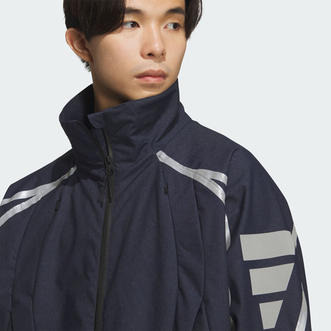 adidas阿迪达斯2025男子FOS REFL WVN JK梭织无帽外套KF0689