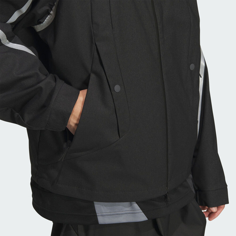 adidas阿迪达斯2025男子FOS REFL WVN JK梭织无帽外套KF0690