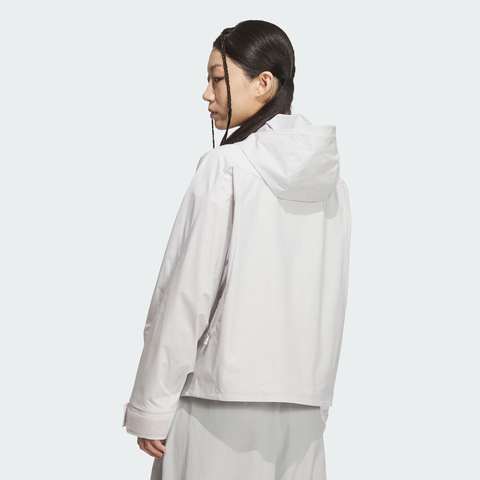 adidas阿迪达斯2025女子FUSTL W WV JKT2梭织连帽外套KC2711