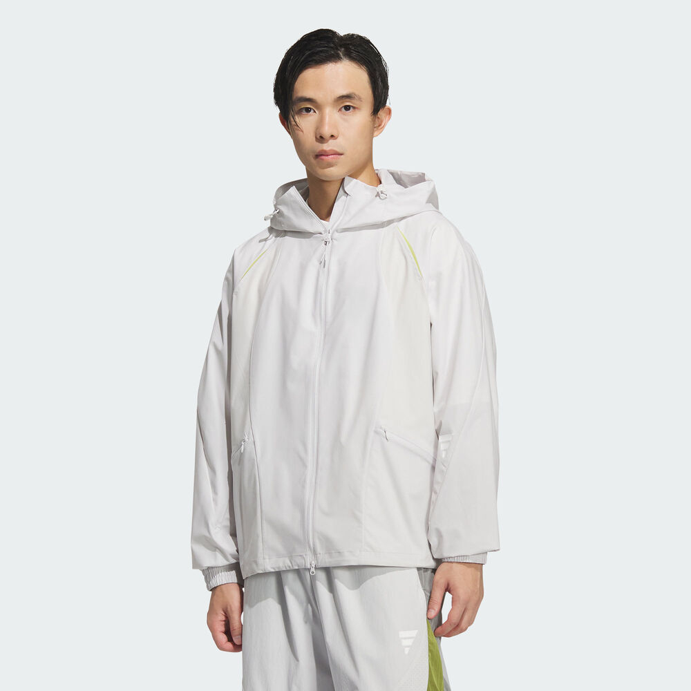 adidas阿迪达斯2025男子FUSTL M WV JKT3梭织连帽外套KC6066