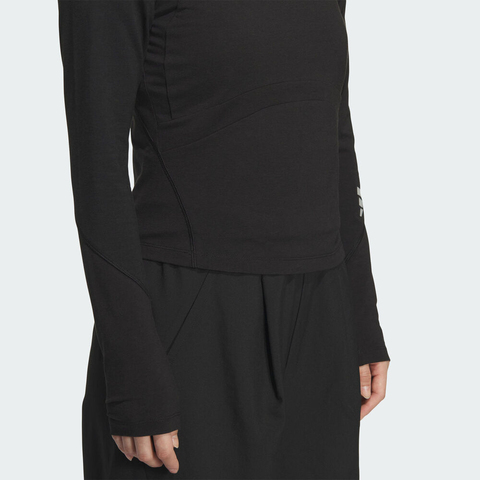 adidas阿迪达斯2025女子FUSTL W LS TEE针织有领长TKC5805