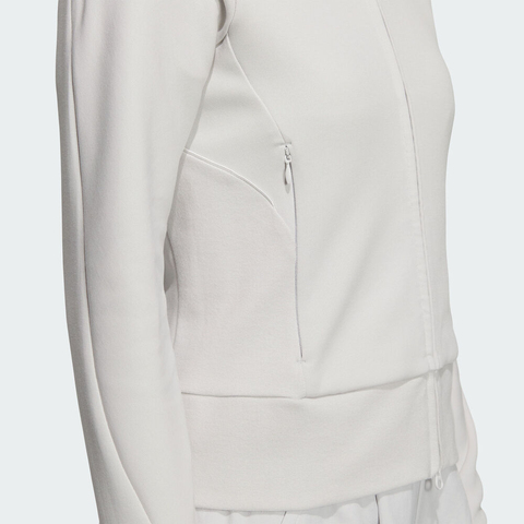 adidas阿迪达斯2025女子FUSTL W KN JKT1针织连帽外套KC2714