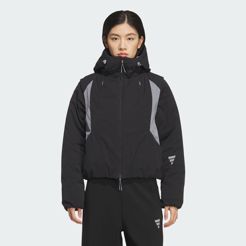 adidas阿迪达斯2025女子FOS W PD JKT薄棉服KS0072