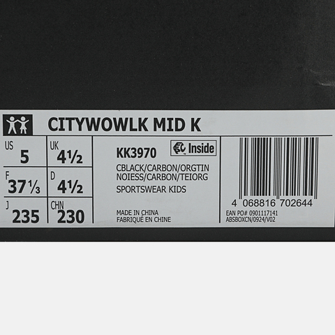 adidas阿迪达斯2025男小童CITYWOWLK MID K男训童装KK3970
