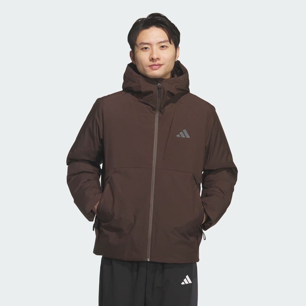 adidas阿迪达斯2025男子TECH DOWN JKT厚羽绒服-短KQ5504