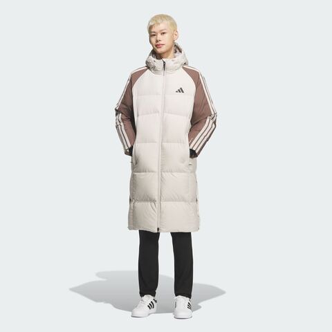 adidas阿迪达斯2025男子3S CB Long Down厚羽绒服-长KQ5495