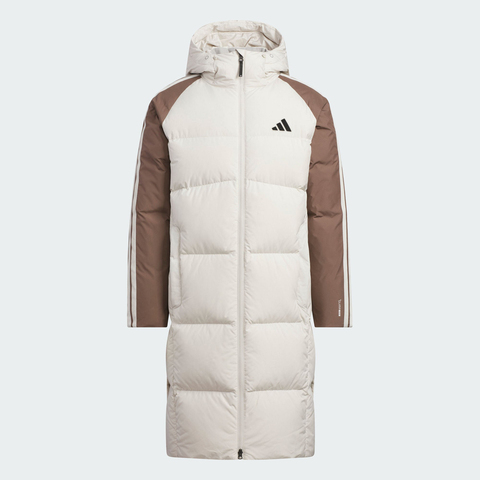 adidas阿迪达斯2025男子3S CB Long Down厚羽绒服-长KQ5495